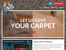 Tablet Screenshot of carpetguysrepair.com